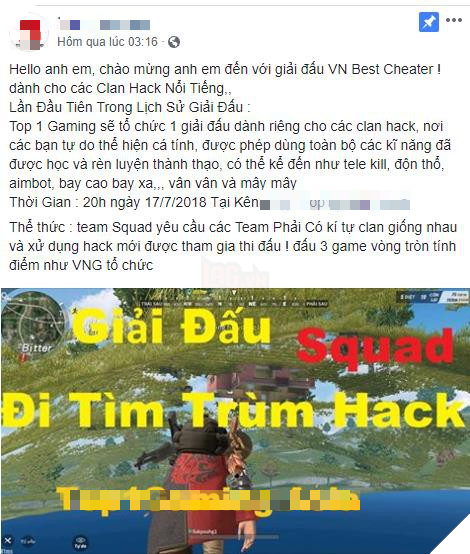 Thanh niên max rảnh, tự tổ chức giải đấu dành riêng cho hack trong game - Ảnh 1.