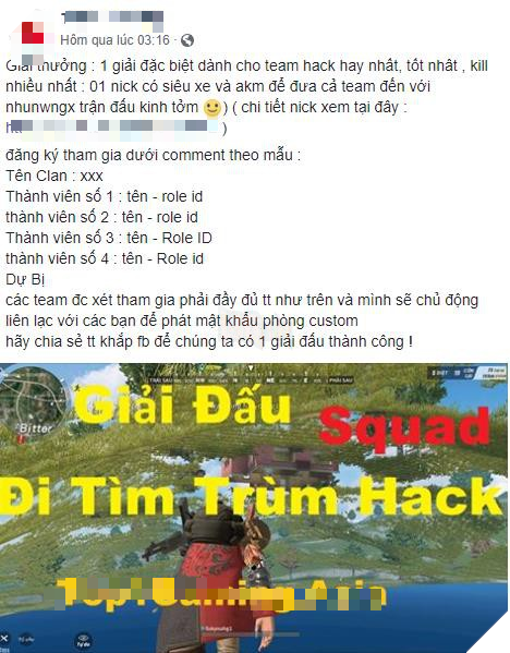 Thanh niên max rảnh, tự tổ chức giải đấu dành riêng cho hack trong game - Ảnh 2.