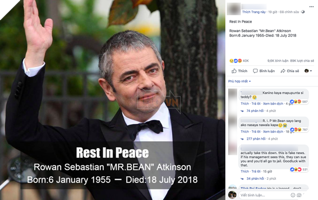 Mr. Bean Rowan Atkinson đột ngột qua đời có đúng hay không? - Ảnh 1.