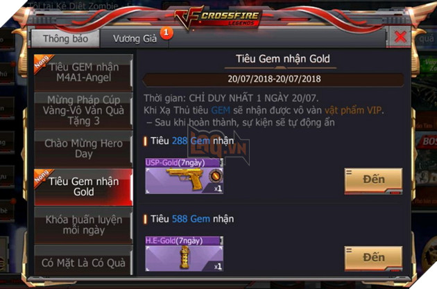 Crossfire Legends: Vào game hôm nay nhận ngay AK47 WuKong và phiếu Gem 6