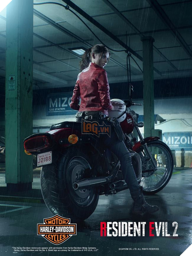 Hé lộ tạo hình Claire Redfield trong RE2 Remake cưỡi mô tô siêu ngầu