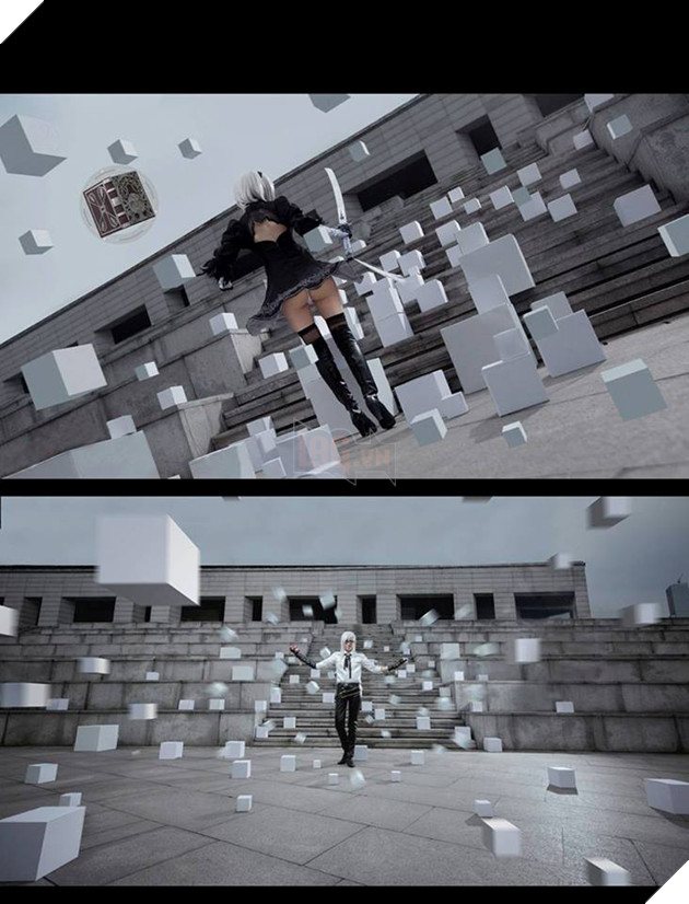 Bộ ảnh Cosplay Nier Automata đỉnh cao với màn đánh boss siêu ảo diệu 12