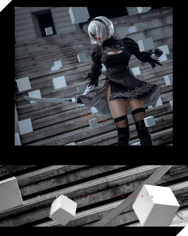 Bộ ảnh Cosplay Nier Automata đỉnh cao với màn đánh boss siêu ảo diệu 13
