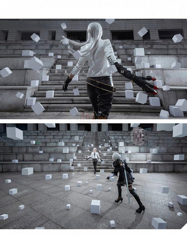 Bộ ảnh Cosplay Nier Automata đỉnh cao với màn đánh boss siêu ảo diệu 2