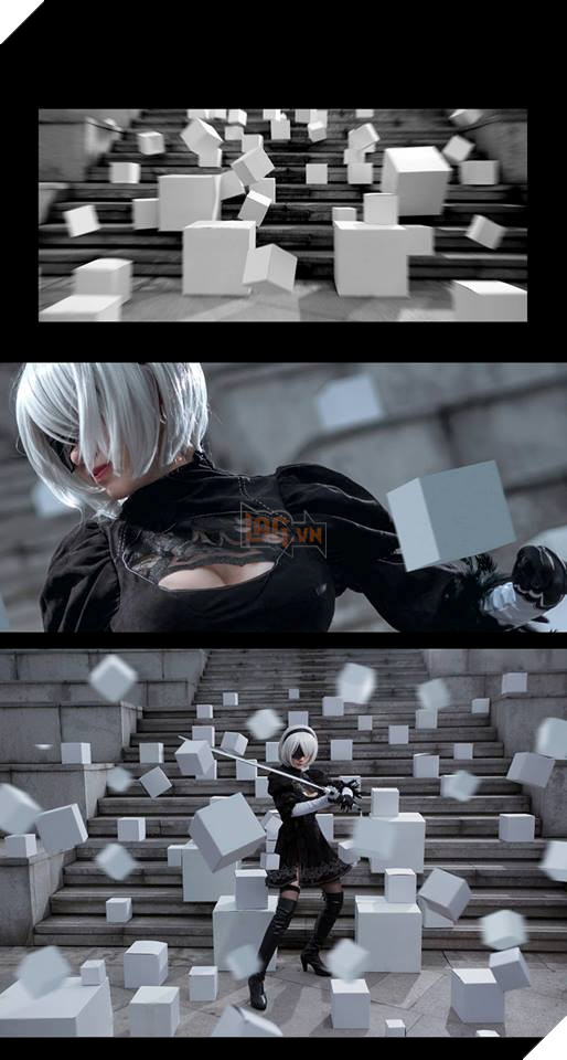 Bộ ảnh Cosplay Nier Automata đỉnh cao với màn đánh boss siêu ảo diệu 6