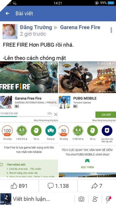 37568632_286363832110683_7900516332955762688_n Garena Free Fire đạt mốc 100 triệu lượt tải, cuộc đấu khẩu nổ ra với game thủ PUBG Mobile 3