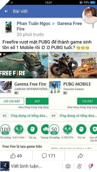 37708983_286363795444020_1831321802442276864_n Garena Free Fire đạt mốc 100 triệu lượt tải, cuộc đấu khẩu nổ ra với game thủ PUBG Mobile 2
