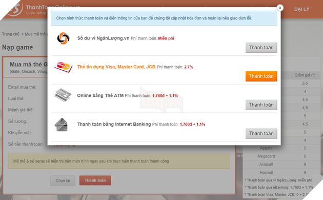 Liên Quân Poke - Hướng dẫn mua và nạp thẻ FunCard 7