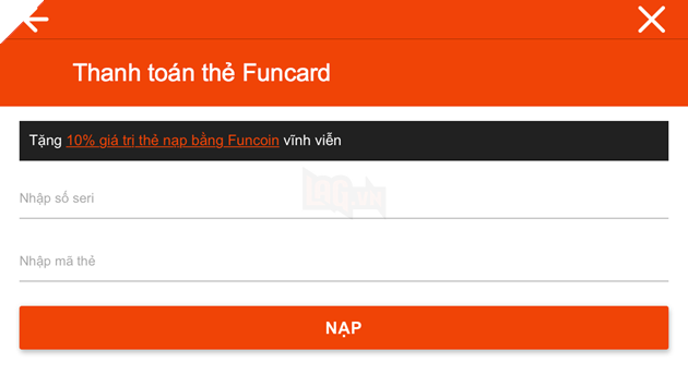 Liên Quân Poke - Hướng dẫn mua và nạp thẻ FunCard 12