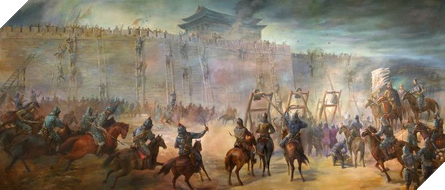 Tường thành cao, dày khiến quân Chu Du và Lưu Bị không thể vượt qua tiếp tục truy đuổi