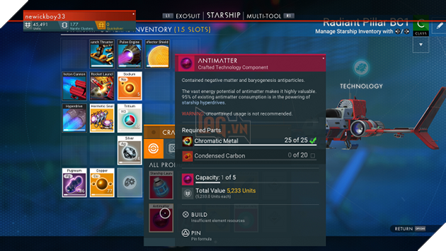 No Man's Sky: Chế tạo Chromatic Metal không khó với bài hướng dẫn sau đây