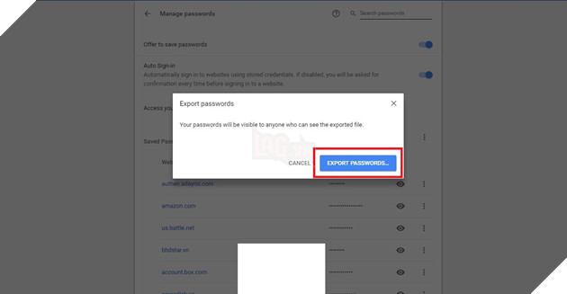 Thủ thuật truy xuất tất cả mật khẩu đã lưu trên Google Chrome 6