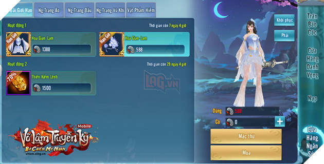 VLTK Mobile: Hàng loạt sự kiện hấp dẫn cùng bản cập nhật Bá Chiến Mỹ Nhân 6