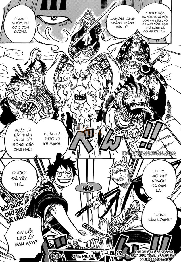 One Piece 913 Tsuru Tien Hạc Bao ơn Spoiler Nội Dung Mới Nhất