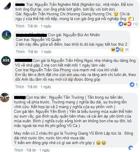 Làm người nổi tiếng cũng khổ: Vợ QTV đăng status nhờ đặt tên con, bị fan troll không thương tiếc - Ảnh 4. Làm người nổi tiếng cũng khổ: Vợ QTV đăng status nhờ đặt tên con, bị fan troll không thương tiếc - Ảnh 4.