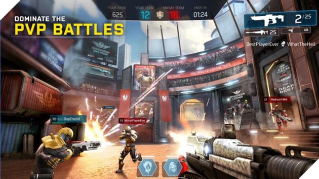 Top 5 tua game mobile tren dien thoai Android cuc hay buoc ban phai choi ngay 9 Tải ngay Shadowgun Legends - Phiên bản FPS đồ họa siêu khủng của Destiny trên nền tảng di động