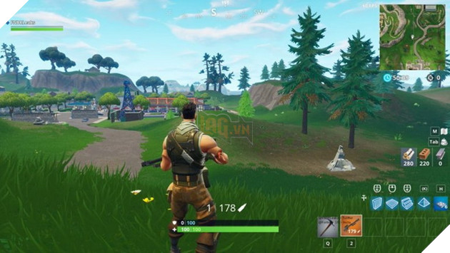 Fortnite cập nhật quả súng nhắm mới có khả năng 1 phát bay cả nhà mới xây 4