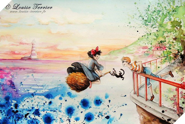 Studio Ghibli Characters Redrawn In Watercolor Paintings Studio Ghibli Characters Redrawn In Watercolor Paintings