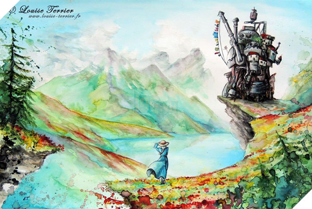 Studio Ghibli Characters Redrawn In Watercolor Paintings Studio Ghibli Characters Redrawn In Watercolor Paintings