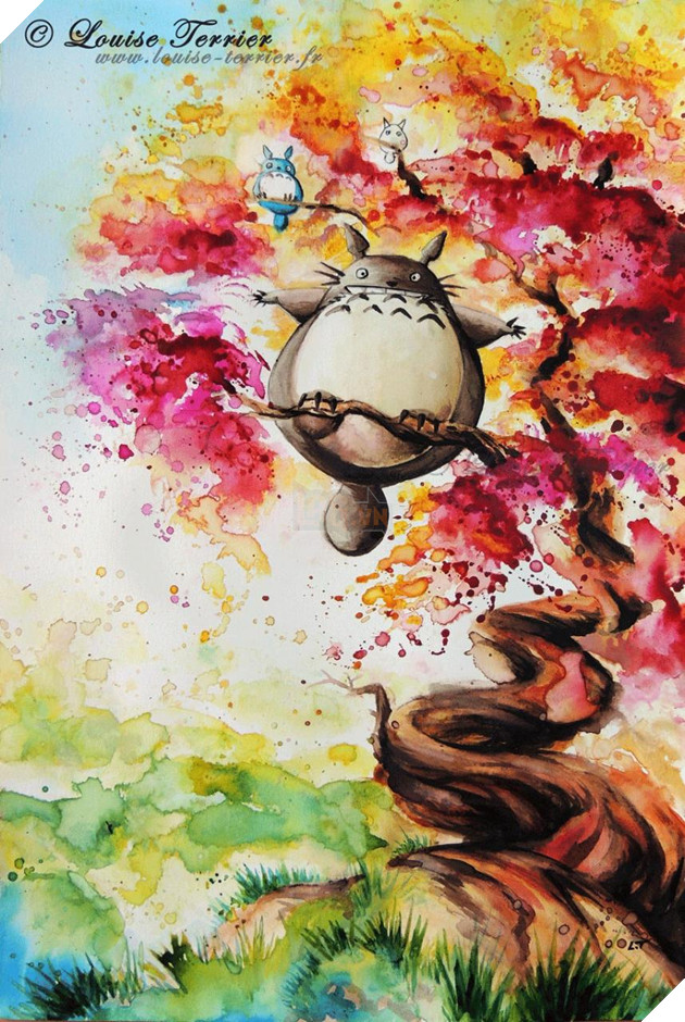 Studio Ghibli Characters Redrawn In Watercolor Paintings Studio Ghibli Characters Redrawn In Watercolor Paintings