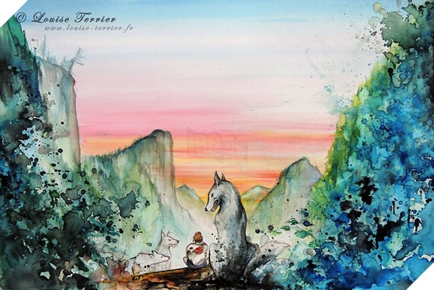 Studio Ghibli Characters Redrawn In Watercolor Paintings Studio Ghibli Characters Redrawn In Watercolor Paintings