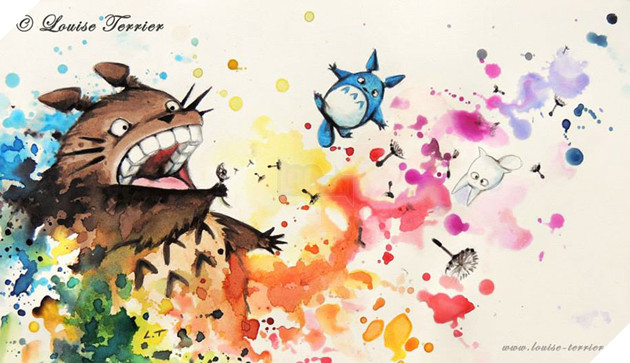 Studio Ghibli Characters Redrawn In Watercolor Paintings Studio Ghibli Characters Redrawn In Watercolor Paintings