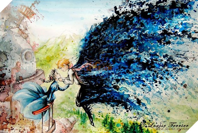 Đẹp mê ly với bộ tranh các nhân vật trong Studio Ghibli được vẽ lại bằng  màu nước đẹp lung linh huyền ảo