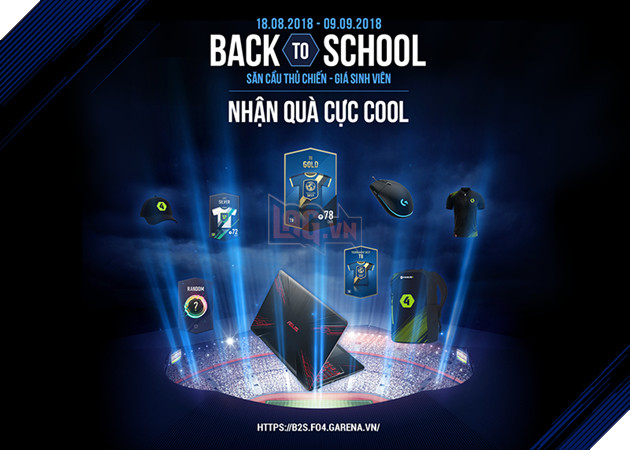 FIFA Online 4 tung gói cầu thủ Back 2 School cực hot cùng Vòng quay may mắn chắc chắn nhận quà
