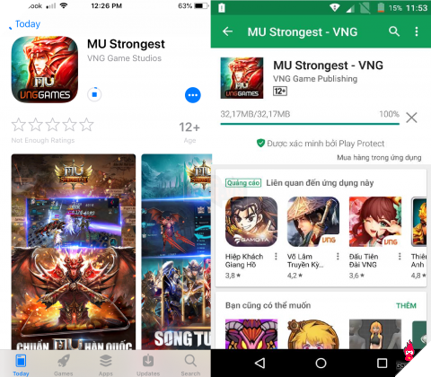 Nhà phát hành VNG đã chính thức cho phép tải sớm MU Strongest