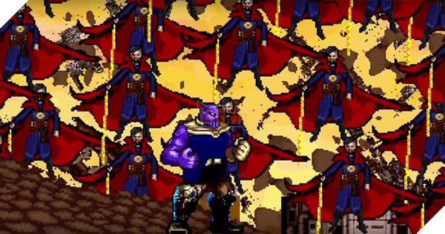 Cuộc chiến với Thanos trong Infinity War được tái hiện lại dưới dạng trò chơi 16-Bit cực chất - Ảnh 4.