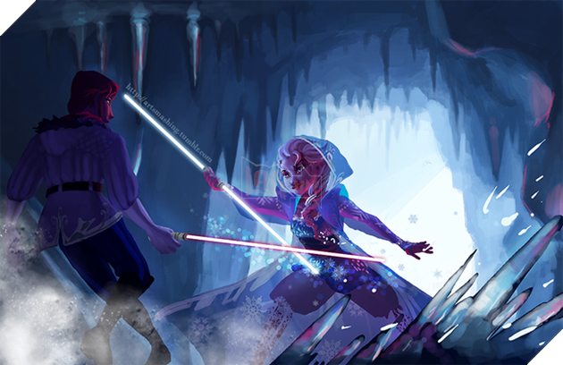 Khi các nhân vật của nhà Chuột rủ nhau tới vũ trụ Star Wars náo loạn - Ảnh 6.