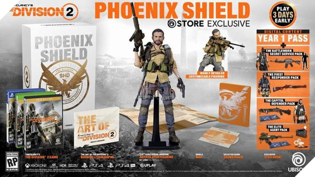 Được biết phiên bản Phoenix Shield Edition của The Division 2 sẽ tăng thêm chỗ trống trong túi đồ