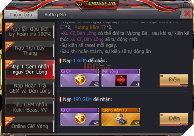 CFL: Nhận rương Rằm tháng 7, đèn lồng và gem miễn phí  4