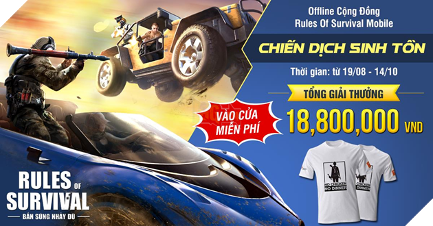 ROS Mobile: Rinh quà hấp dẫn khi tham dự offline Chiến Dịch Sinh Tồn tại Hồ Chí Minh ngày 26/8