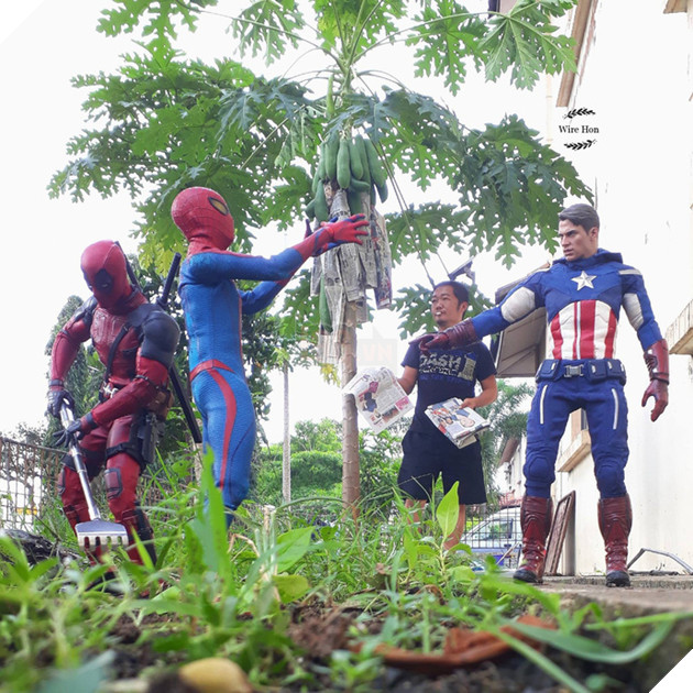 Thanh niên khoe ảnh chụp thân mật cùng cả dàn siêu anh hùng, còn cả gan sai Spiderman, Deadpool và Captain đi bọc đu đủ - Ảnh 7. Thanh niên khoe ảnh chụp thân mật cùng cả dàn siêu anh hùng, còn cả gan sai Spiderman, Deadpool và Captain đi bọc đu đủ - Ảnh 7.