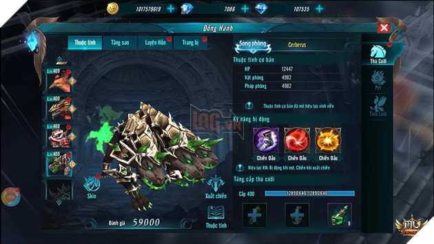 Cùng soi dàn thú cưỡi hoành tráng trong MU Strongest 7