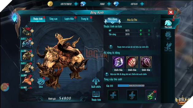 Cùng soi dàn thú cưỡi hoành tráng trong MU Strongest 4