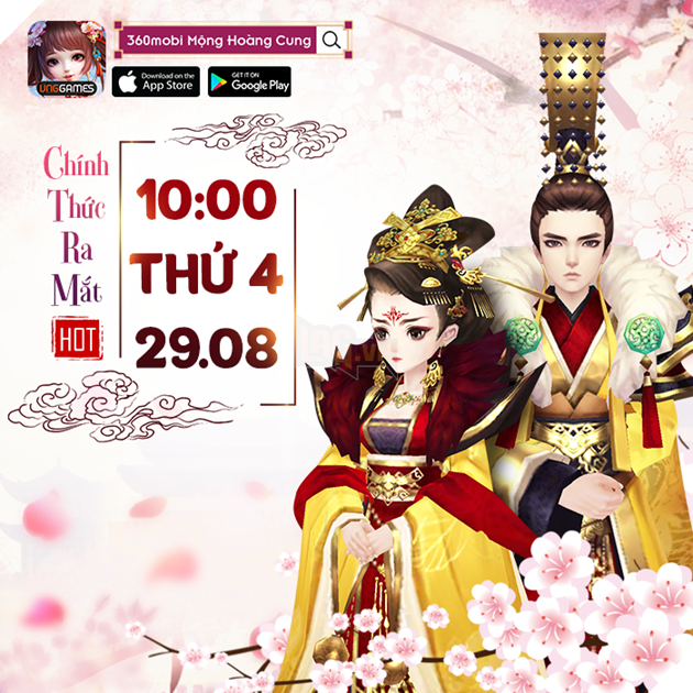 360mobi Mộng Hoàng Cung hẹn bạn vào ngày 29/8 với hàng vạn bổng lộc hấp dẫn.