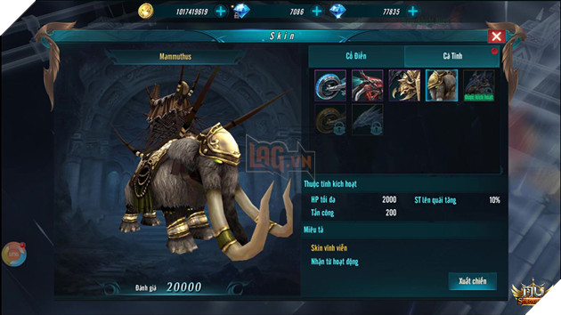 Cùng soi dàn thú cưỡi hoành tráng trong MU Strongest 8