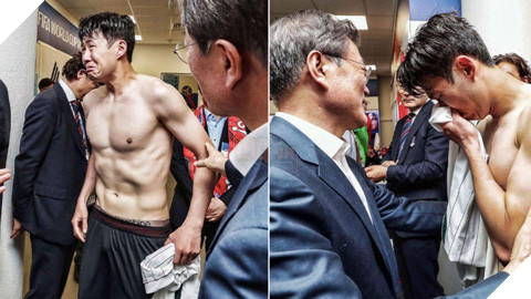 Son Heung-min khóc như mưa sau khi Hàn Quốc bị loại tại World Cup 2018