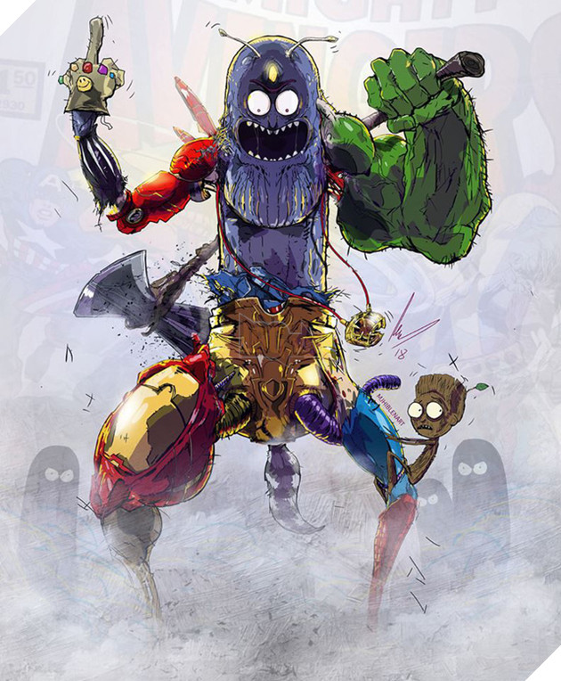 Sởn gai ốc khi nhìn thấy các siêu anh hùng phiên bản kinh dị tháng cô hồn - Ảnh 10.