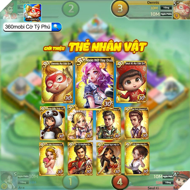 Tải ngay 360mobi Cờ Tỷ Phú phiên bản Open beta ngày 29/8 với nhiều Giftcode và phần quà hấp dẫn 3