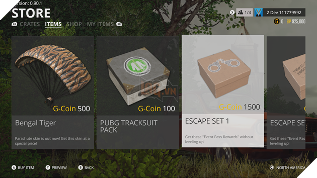 Hướng dẫn cách truy cập vào máy chủ PTS trên PUBG Xbox và trải nghiệm G-coin đơn vị tiền tệ mới của game 2