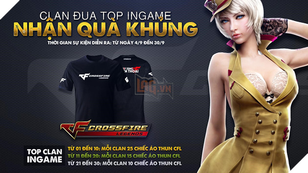 CFL: Ra mắt sự kiện Đua Top Clan nhận quà khủng từ ngày 4/9