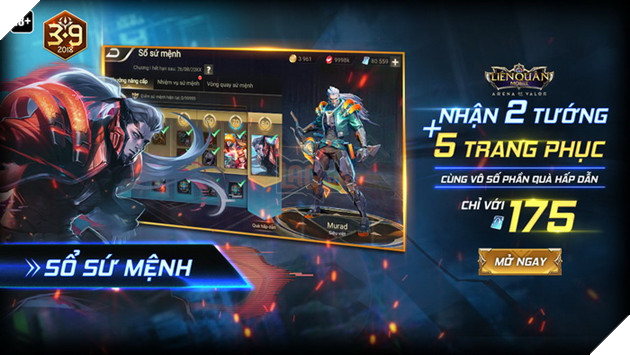 Liên Quân Mobile: Tính năng Sổ Sứ Mệnh đặc biệt sẽ ra mắt vào ngày mai 03/09