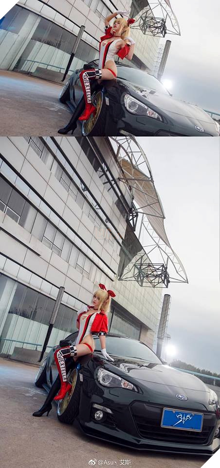 Nóng mặt với bộ ảnh Cosplay Saber phiên bản đua xe nóng cháy cả lốp 5