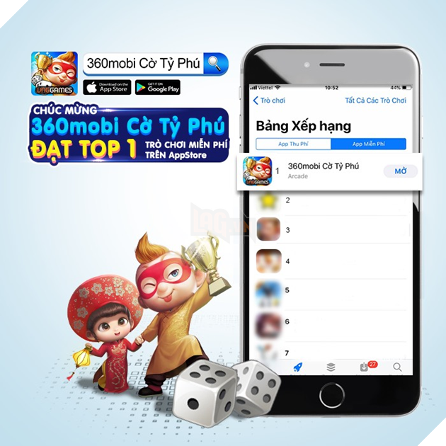 360mobi Cờ Tỷ Phú bất ngờ “leo top” ngay trong kỳ nghỉ lễ 3