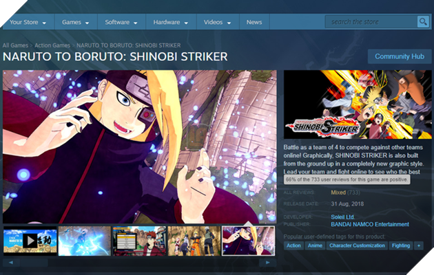 Gây thất vọng tràn trề, Naruto to Boruto đang “ăn gạch” trên Steam - Ảnh 1.