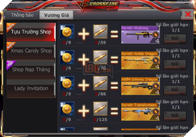 CrossFire Legends: Tháng 9 tựu trường nhận quà thả ga 10