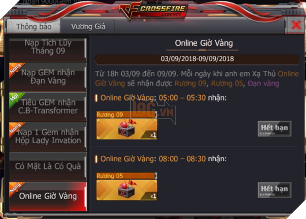 CrossFire Legends: Tháng 9 tựu trường nhận quà thả ga 4